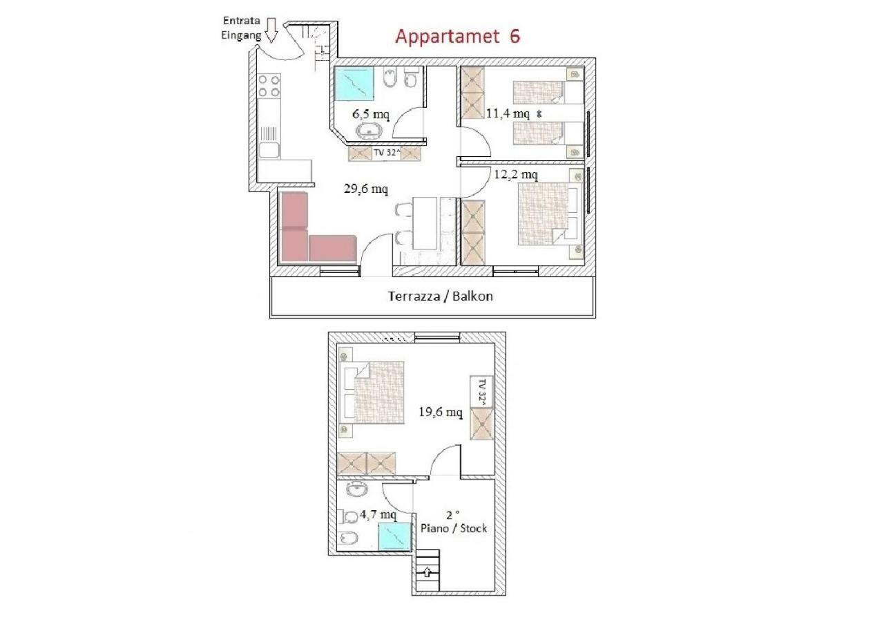 Residence Kramhuter Sexten Стая снимка